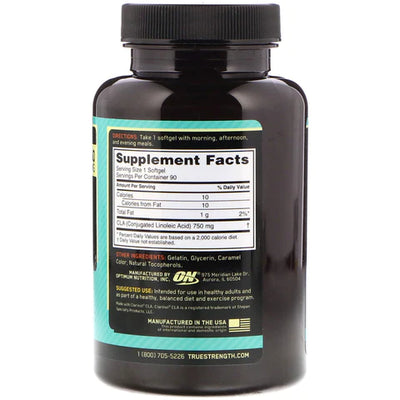 CLA Softgels Single Ingredient Optimum Nutrition Size: 90 Softgels