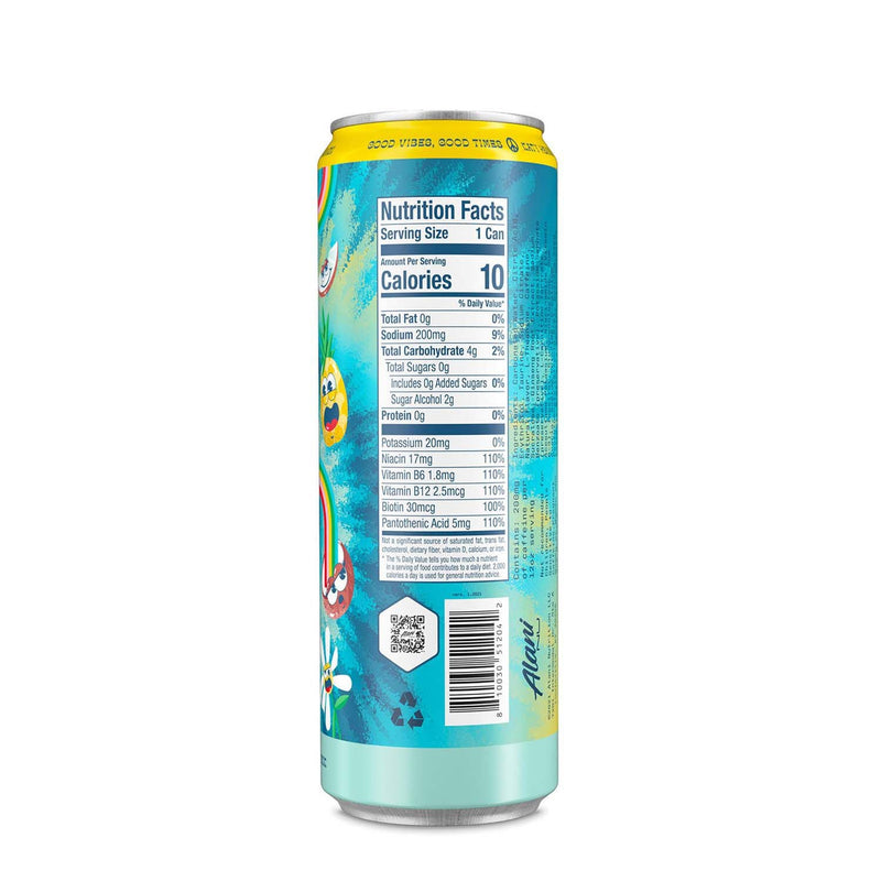 Alani Nu Energy Drinks Energy Drink Alani Nu Size: 12 Cans Flavor: Cherry Twist (NEW), Cosmic Stardust, Tropsicle, Mimosa, Cherry Slush, Watermelon Wave, Hawaiian Shaved Ice, Blue Slush by Whitney Simmons, Dream Float (Orange Creamsicle), Breezeberry, Kim