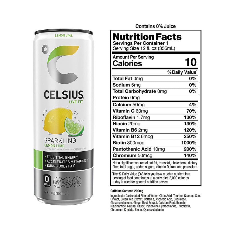 CELSIUS Energy Drink RTD Celsius Size: 12 Cans Flavor: Blue Razz Lemonade (Fizz Free & Brand New), Astro Vibe, Galaxy Vibe, Cosmic Vibe, Oasis Vibe, Lemon Lime, Fantasy Vibe, Sparkling Grape Rush, Mango Passionfruit, Arctic Vibes, Strawberry Lemonade, Str