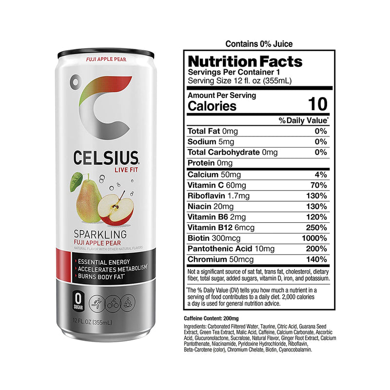 CELSIUS Energy Drink RTD Celsius Size: 12 Cans Flavor: Blue Razz Lemonade (Fizz Free & Brand New), Astro Vibe, Galaxy Vibe, Cosmic Vibe, Oasis Vibe, Lemon Lime, Fantasy Vibe, Sparkling Grape Rush, Mango Passionfruit, Arctic Vibes, Strawberry Lemonade, Str