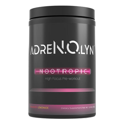 AdreNOlyn Nootropic Pre Workout Pre-Workout BLACKMARKET Size: 25 Scoops Flavor: Passion Orange Guava, Candy Dust, Strawberry Lemonade, Grape Lime Rickey, Watermelon Margarita