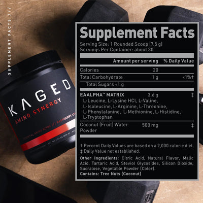 Kaged Amino Synergy Aminos KAGED Size: 30 Servings Flavor: Raspberry Lemonade