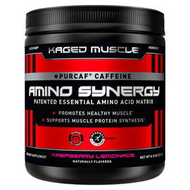 Kaged Amino Synergy + Caffeine Aminos KAGED Size: 30 Servings with Organic Caffeine Flavor: Raspberry Lemonade