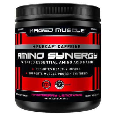 Kaged Amino Synergy + Caffeine Aminos KAGED Size: 30 Servings with Organic Caffeine Flavor: Raspberry Lemonade