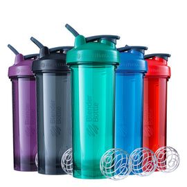 BlenderBottle Pro Series shaker bottle Blender Bottle Size: 28 Oz, 24 Oz, 32 Oz Color: Coral, Black, Emerald Green, Pebble Grey, Ocean Blue, Plum, Cerulean Blue