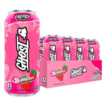 GHOST Energy Drink Energy Drink GHOST Size: 12 Cans Flavor: Bubblicious™ Strawberry Splash