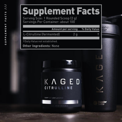 Kaged Citrulline Single Ingredient KAGED Size: 100 Servings Flavor: Unflavored