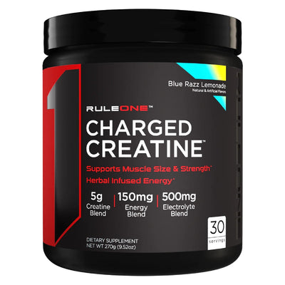 R1 Charged Creatine Creatine Rule One Size: 30 Servings Flavor: Blue Razz Lemonade