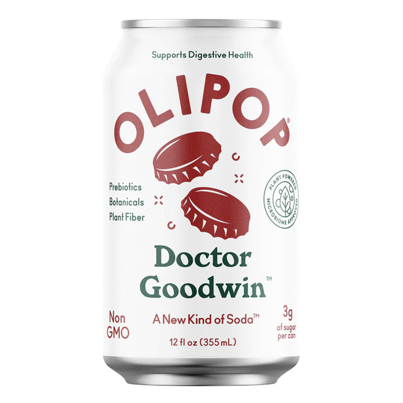 Olipop Prebiotic Healthy Soda RTD Olipop Size: 12 Cans Flavor: Tropical Punch, Cherry Cola, Cream Soda, Classic Grape, Strawberry Vanilla, Classic Root Beer