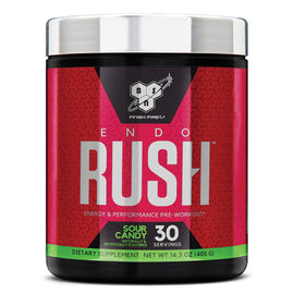 EndoRush Pre-Workout BSN Size: 30 Servings Flavor: Island Cooler, Watermelon, Sour Candy, Blue Raz, Fruit Punch