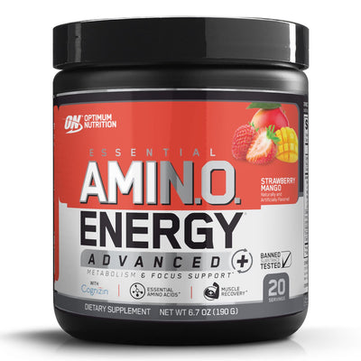 Essential Amino Energy Advanced Aminos Optimum Nutrition Size: 20 Servings Flavor: Strawberry Mango