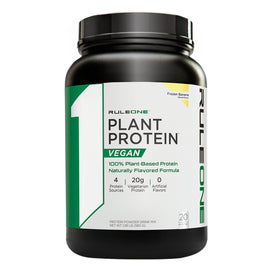 R1 Plant Protein Protein Rule One Size: 20 Servings Flavor: Chocolate Fudge, Frozen Banana, Vanilla Creme