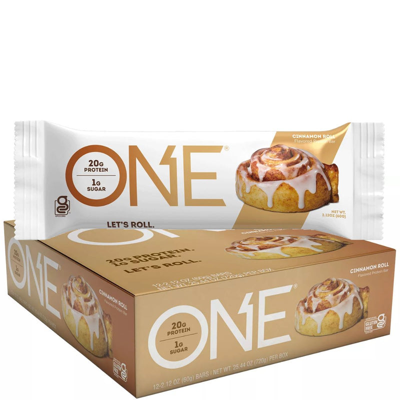 ONE Bar Healthy Snacks ONE Size: 12 Bars Flavor: Cinnamon Roll