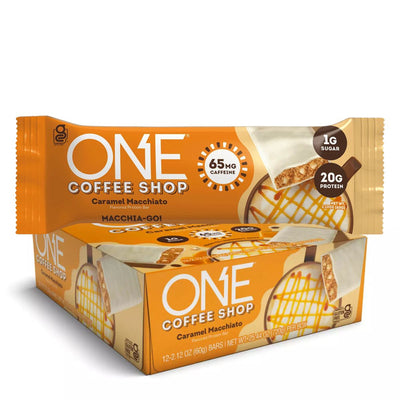 ONE Bar Coffee Shop Healthy Snacks ONE Size: 12 Bars Flavor: Caramel Macchiato