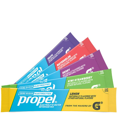 Gatorade Propel Water Powder Pack Hydration Gatorade Size: 10 Packets Flavor: Kiwi Strawberry, Lemon, Berry, Grape, Raspberry Lemonade, Watermelon