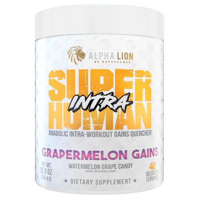 Alpha Lion Superhuman Intra Pre-Workout Alpha Lion Size: 42 Servings Flavor: Grapermelon Gains