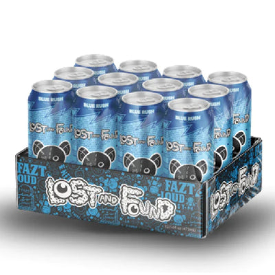 Lost and Found Energy Drink Energy Drink Lost & Found Size: 12 Cans Flavor: Cherry Lemonade, Glacier Burst, Blue Rush, Orange Splash, Grape Fizz