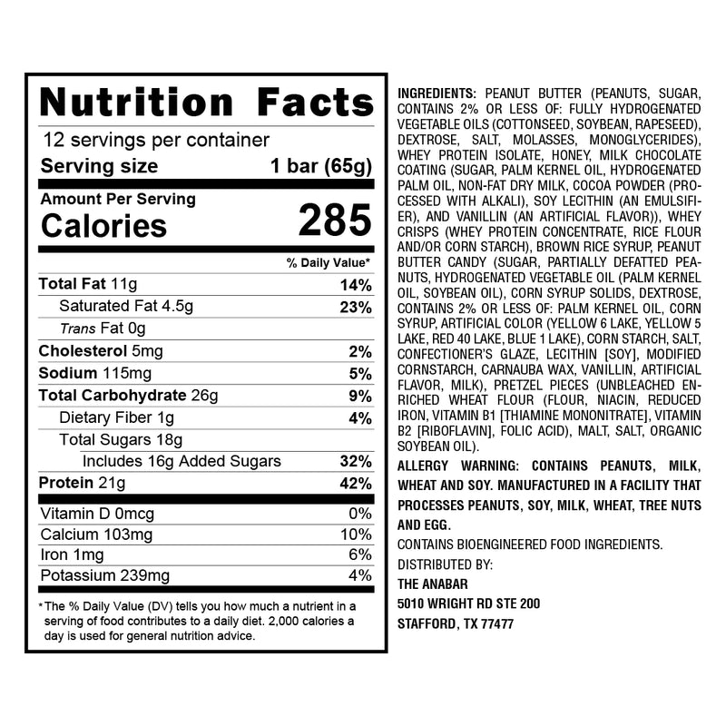 Anabar Healthy Snacks Final Boss Size: 12 Bars Flavor: Frosted Strawberry Cupcake, White Chocolate Cookies and Cream, White Chocolate Fruity Cereal Crunch, Milk Chocolate Campfire S&