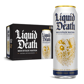 Liquid Death Mountain Water Liquid Death Size: 12 Pack Flavor: Mountain Water (Still)