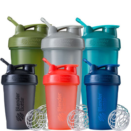 Classic BlenderBottle Accessories Blender Bottle Size: 20 Oz., 28 Oz. Color: Coral, Full White, Triple Black, Army Green, Black/Clear, Navy, Plum, Cyan, Teal, Pebble Grey, Pink, Swole Patrol (Limited)