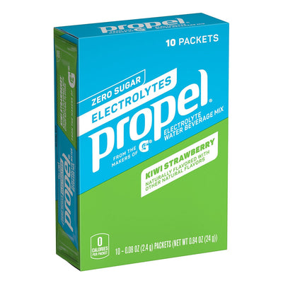 Gatorade Propel Water Powder Pack Hydration Gatorade Size: 10 Packets Flavor: Kiwi Strawberry, Lemon, Berry, Grape, Raspberry Lemonade, Watermelon