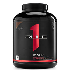 R1 Gain Mass Gainers Rule One Size: 10 Lbs., 5 Lbs. Flavor: Vanilla Creme, Chocolate Fudge, Chocolate Peanut Butter