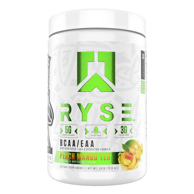 BCAA + EAA Amino Aminos RYSE Size: 30 Servings Flavor: Mango Tea