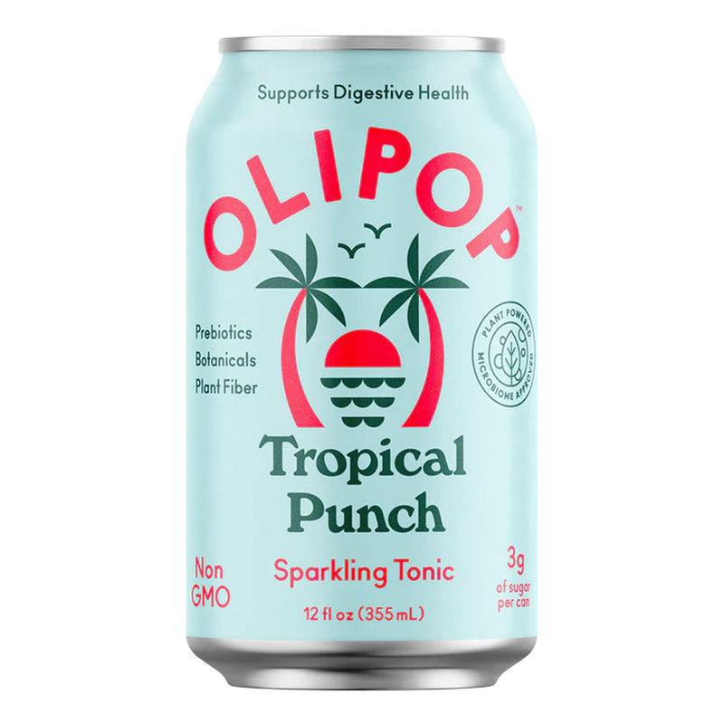 Olipop Prebiotic Healthy Soda RTD Olipop Size: 12 Cans Flavor: Tropical Punch