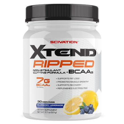 Xtend Ripped Aminos Aminos Scivation Size: 30 Servings Flavor: Blueberry Lemonade, Strawberry Kiwi Splash, Watermelon Lime, Orchard Splash