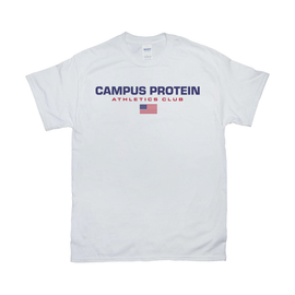 CP Athletics Club Tee Apparel & Accessories CampusProtein.com Colors: White T-Shirt Sizes: Medium (M)