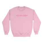 Lift for a cure sweatshirt Apparel & Accessories CampusProtein.com Colors: White, Light Pink, Sport Grey Sizes: Small (S), Medium (M), Large (L), Extra Large (XL), XXL (2XL)