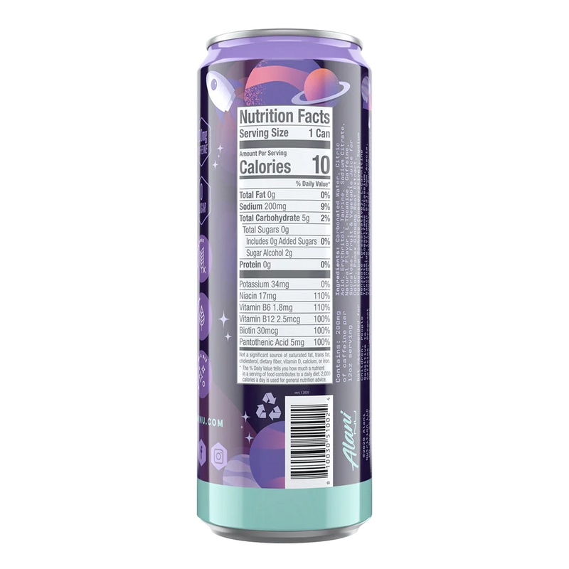 Alani Nu Energy Drinks Energy Drink Alani Nu Size: 12 Cans Flavor: Cherry Twist (NEW), Cosmic Stardust, Tropsicle, Mimosa, Cherry Slush, Watermelon Wave, Hawaiian Shaved Ice, Blue Slush by Whitney Simmons, Dream Float (Orange Creamsicle), Breezeberry, Kim