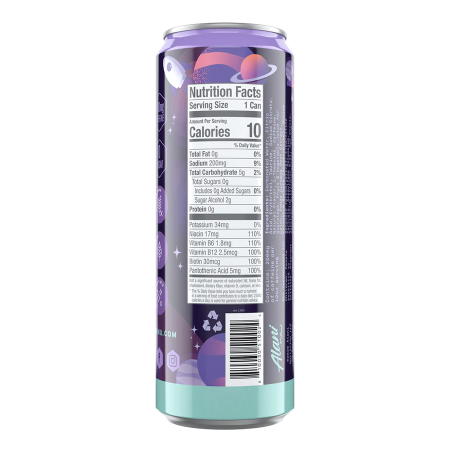 Alani Nu Energy Drinks Energy Drink Alani Nu Size: 12 Cans Flavor: Cherry Twist (NEW), Cosmic Stardust, Tropsicle, Mimosa, Cherry Slush, Watermelon Wave, Hawaiian Shaved Ice, Blue Slush by Whitney Simmons, Dream Float (Orange Creamsicle), Breezeberry, Kim