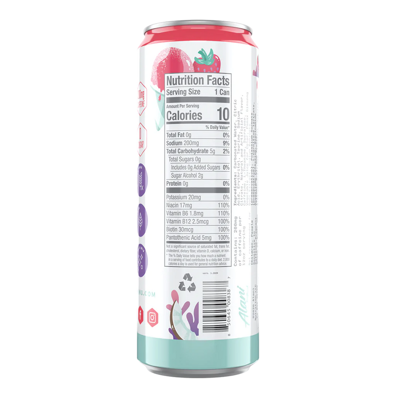 Alani Nu Energy Drinks Energy Drink Alani Nu Size: 12 Cans Flavor: Cherry Twist (NEW), Cosmic Stardust, Tropsicle, Mimosa, Cherry Slush, Watermelon Wave, Hawaiian Shaved Ice, Blue Slush by Whitney Simmons, Dream Float (Orange Creamsicle), Breezeberry, Kim