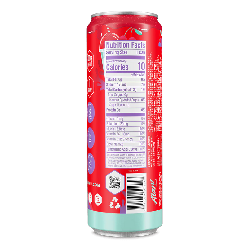 Alani Nu Energy Drinks Energy Drink Alani Nu Size: 12 Cans Flavor: Cherry Twist (NEW), Cosmic Stardust, Tropsicle, Mimosa, Cherry Slush, Watermelon Wave, Hawaiian Shaved Ice, Blue Slush by Whitney Simmons, Dream Float (Orange Creamsicle), Breezeberry, Kim