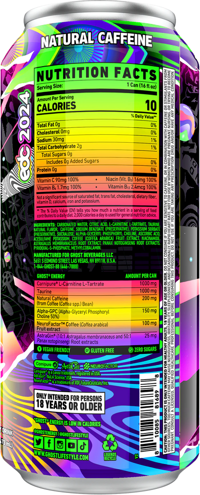 #nutrition facts_12 Cans / EDC Electric Limeade