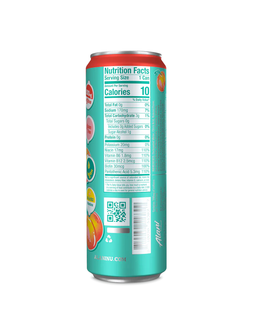 Alani Nu Energy Drinks Energy Drink Alani Nu Size: 12 Cans Flavor: Cherry Twist (NEW), Cosmic Stardust, Tropsicle, Mimosa, Cherry Slush, Watermelon Wave, Hawaiian Shaved Ice, Blue Slush by Whitney Simmons, Dream Float (Orange Creamsicle), Breezeberry, Kim