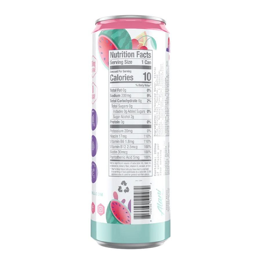 Alani Nu Energy Drinks Energy Drink Alani Nu Size: 12 Cans Flavor: Cherry Twist (NEW), Cosmic Stardust, Tropsicle, Mimosa, Cherry Slush, Watermelon Wave, Hawaiian Shaved Ice, Blue Slush by Whitney Simmons, Dream Float (Orange Creamsicle), Breezeberry, Kim